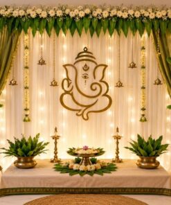 Golden Bell & Garland Diwali Decor - Image 3