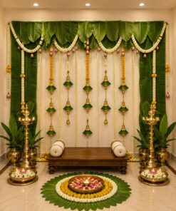 Golden Bell & Garland Diwali Decor - Image 2