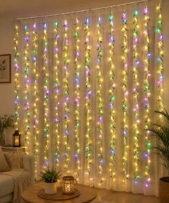 Golden Glow Diwali Garland Backdrop - Image 4