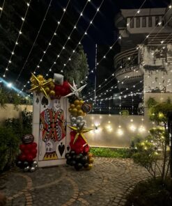 Grand Red & Black Poker Party Decor - Image 2