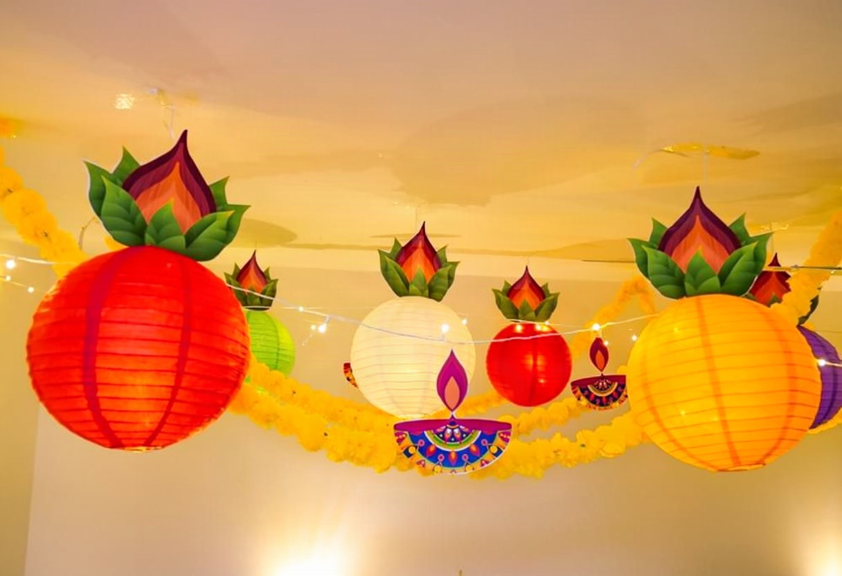 Kalash & Lantern Festive Puja Decor