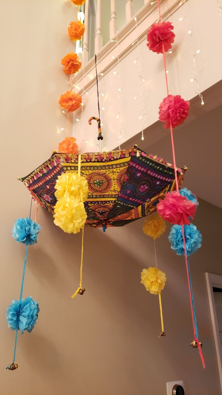 Kalash & Lantern Hanging Festive Puja Decor - Image 2