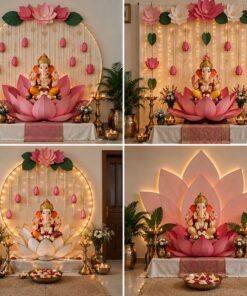 Lotus Grace DIY Ganpati Backdrop - Image 4