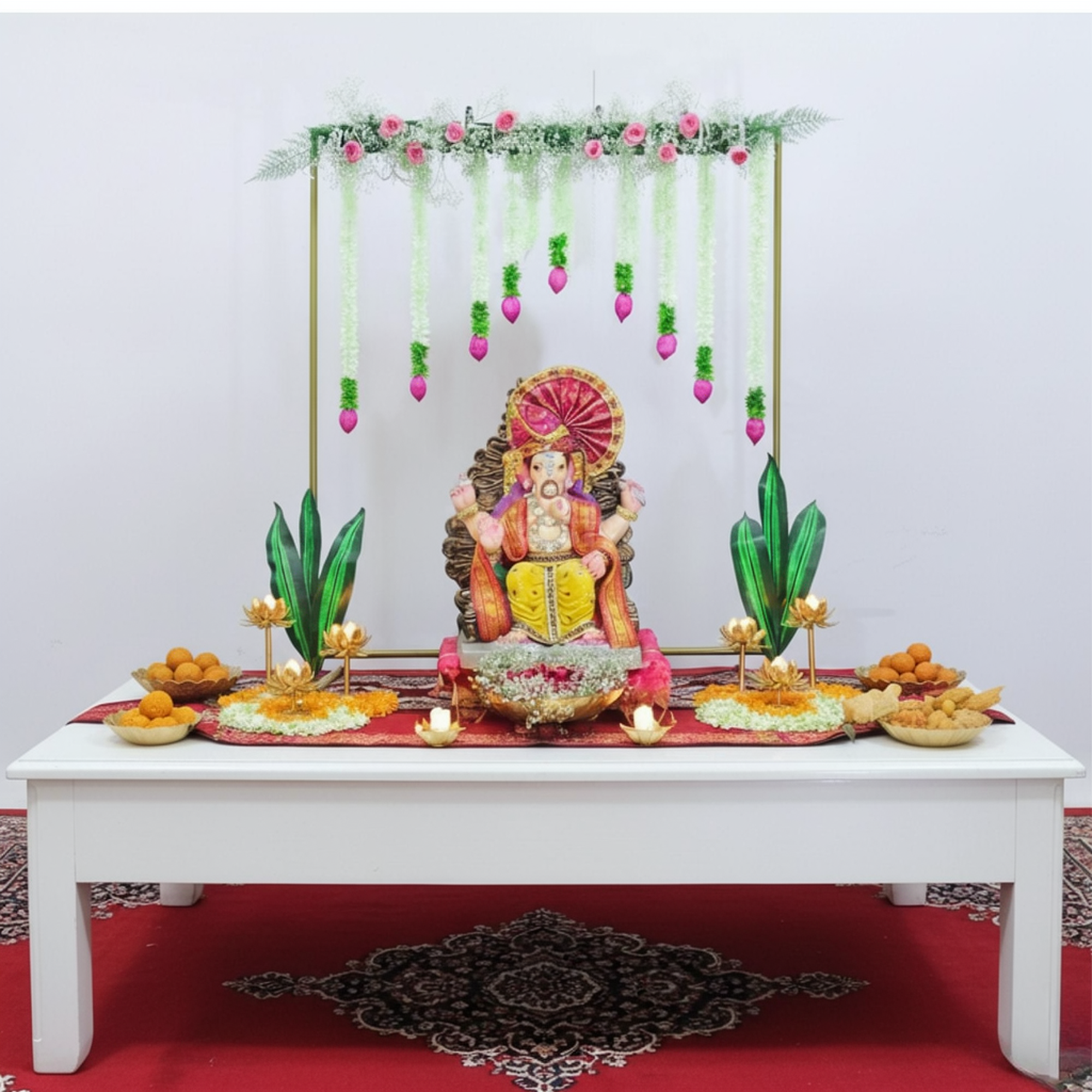 Lotus Grace DIY Ganpati Backdrop