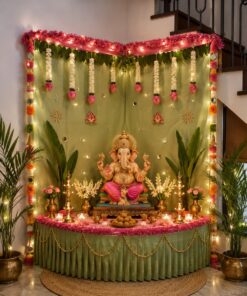 Lotus Grace DIY Ganpati Backdrop - Image 3