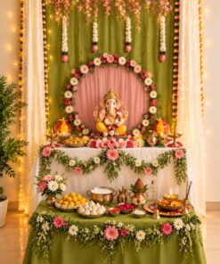 Lotus Grace DIY Ganpati Backdrop - Image 2