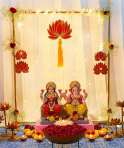 Lotus & Rose DIY Diwali Puja Backdrop