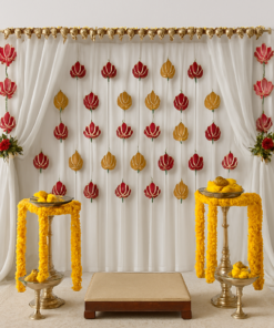 Lotus & Rose DIY Diwali Puja Backdrop - Image 3