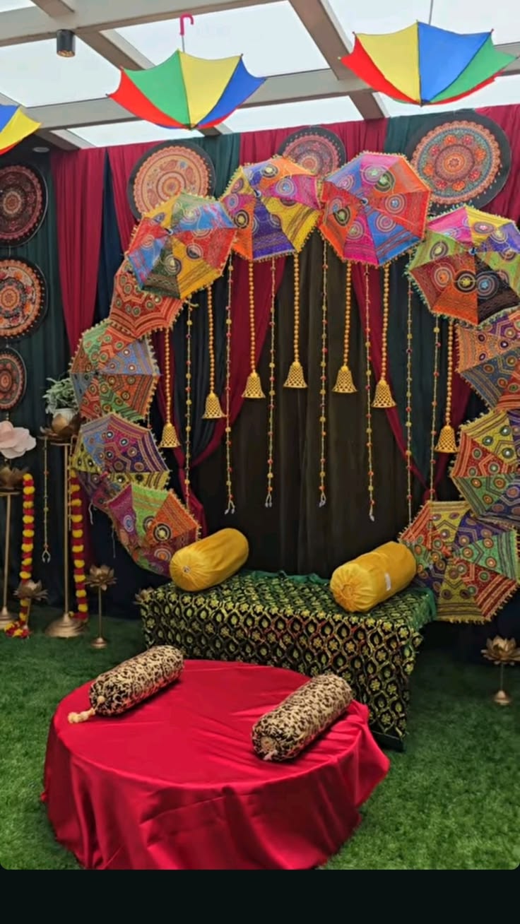 Mandala & Bell Ganpati Festive Backdrop - Image 2