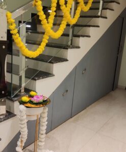 Marigold & Diya Festive Entrance Decor - Image 3