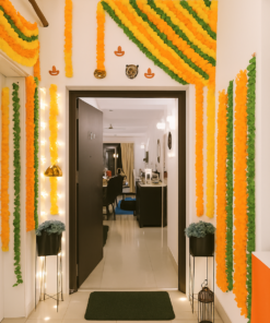 Marigold & Diya Festive Entrance Decor - Image 2