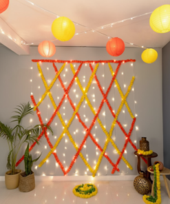 Marigold & Lantern Diwali Glow Decor