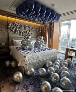 Moonlit White & Silver Balloon Decor - Image 2