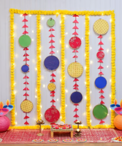 Pastel Pink Traditional Diwali Backdrop