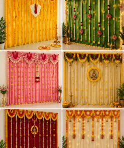 Pastel Pink Traditional Diwali Backdrop - Image 2