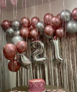 Pink & Silver Birthday Glow Decor - Image 4