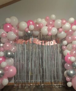 Pink & Silver Birthday Glow Decor - Image 2