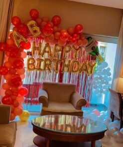 Red & Gold Birthday Glow Decor - Image 3