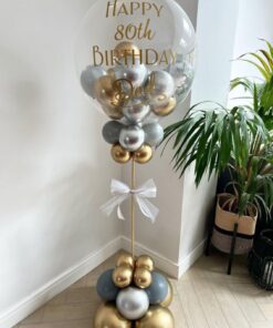 Silver Spark Birthday Balloon Bouquet - Image 4