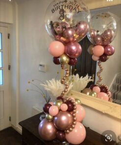 Silver Spark Birthday Balloon Bouquet - Image 3