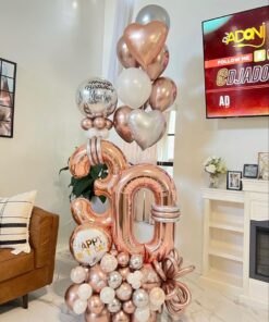 Silver Spark Birthday Balloon Bouquet - Image 2