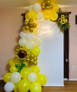 Sunshine & Palm Birthday Backdrop - Image 3