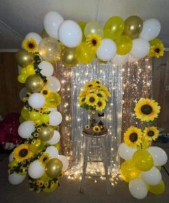 Sunshine & Palm Birthday Backdrop - Image 2