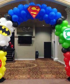 Superman Balloon Arch Birthday Decor - Image 2