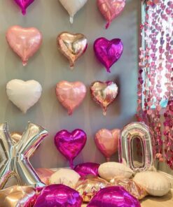XO Hugs & Kisses Romantic Balloon Backdrop - Image 2
